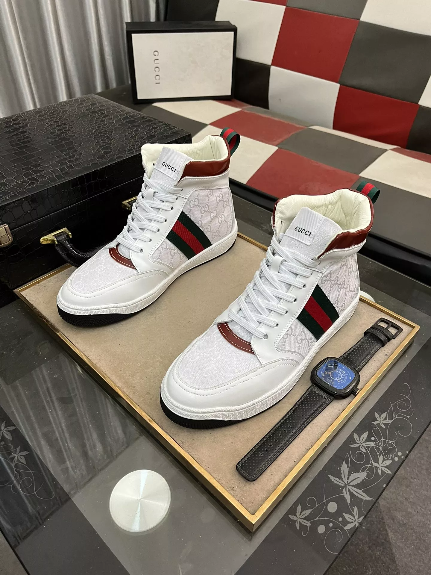 gucci high tops chaussures pour homme s_127414a1